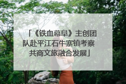 《铁血幕阜》主创团队赴平江石牛寨镇考察 共商文旅融合发展