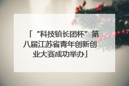 “科技镇长团杯”第八届江苏省青年创新创业大赛成功举办