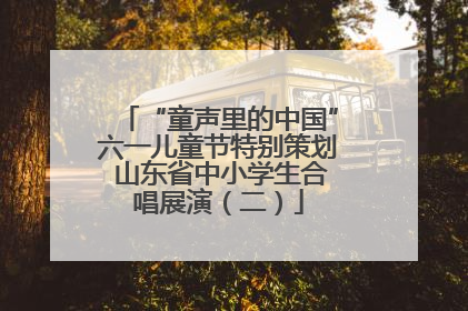 “童声里的中国”六一儿童节特别策划 山东省中小学生合唱展演（二）