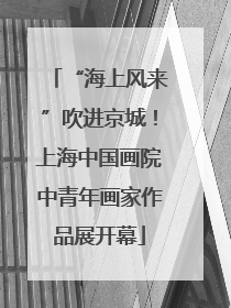 “海上风来”吹进京城！上海中国画院中青年画家作品展开幕