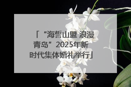 “海誓山盟 浪漫青岛”2025年新时代集体婚礼举行