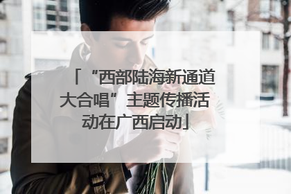 “西部陆海新通道大合唱”主题传播活动在广西启动