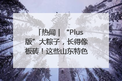 热闻｜“Plus版”大粽子，长得像板砖！这些山东特色粽子你吃过吗？