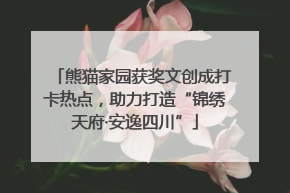熊猫家园获奖文创成打卡热点，助力打造“锦绣天府·安逸四川”