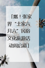 燃！张家界“土家六月六”民俗文化旅游活动周启幕