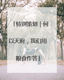 特别策划｜何以天府，我们用粮食作答