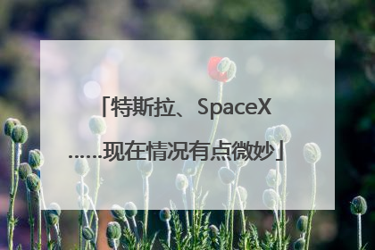特斯拉、SpaceX……现在情况有点微妙
