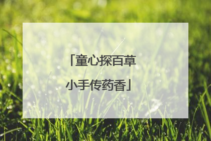 童心探百草 小手传药香