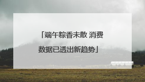 端午粽香未散 消费数据已透出新趋势