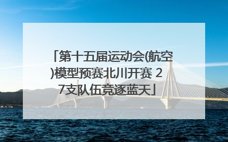 第十五届运动会(航空)模型预赛北川开赛 27支队伍竞逐蓝天