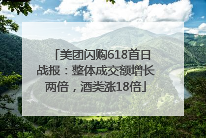 美团闪购618首日战报：整体成交额增长两倍，酒类涨18倍