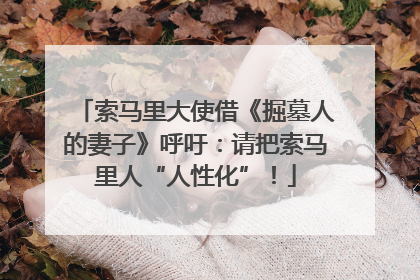 索马里大使借《掘墓人的妻子》呼吁：请把索马里人“人性化”！