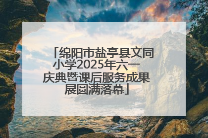 绵阳市盐亭县文同小学2025年六一庆典暨课后服务成果展圆满落幕
