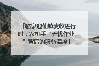 临泉迎仙镇麦收进行时：农机手“无忧作业”背后的服务温度