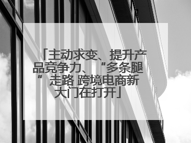 主动求变、提升产品竞争力、“多条腿”走路 跨境电商新大门在打开