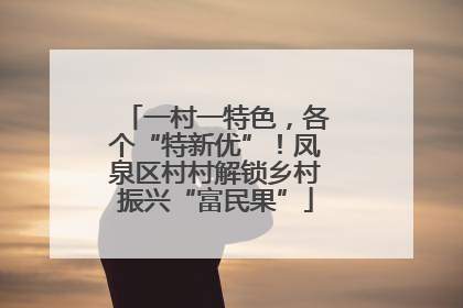 一村一特色，各个“特新优”！凤泉区村村解锁乡村振兴“富民果”