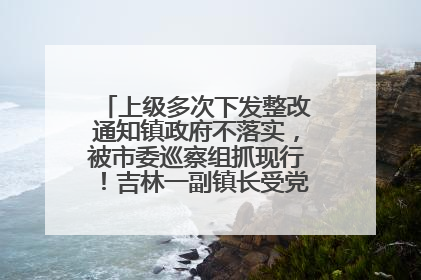 上级多次下发整改通知镇政府不落实，被市委巡察组抓现行！吉林一副镇长受党内警告处分