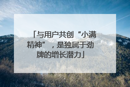 与用户共创“小满精神”，是独属于劲牌的增长潜力