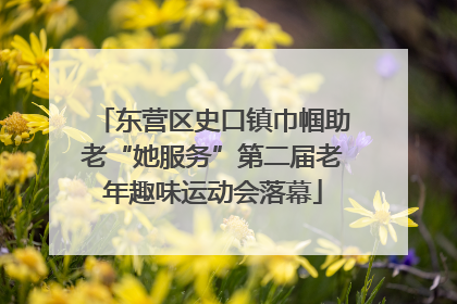 东营区史口镇巾帼助老“她服务”第二届老年趣味运动会落幕