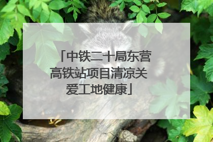 中铁二十局东营高铁站项目清凉关爱工地健康