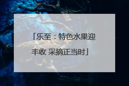 乐至：特色水果迎丰收 采摘正当时