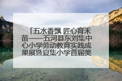 五水香飘 匠心育禾苗——五河县东刘集中心小学劳动教育实践成果展暨夏集小学首届美食节盛大举行