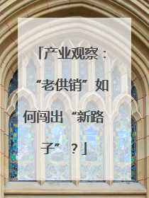 产业观察：“老供销”如何闯出“新路子”？