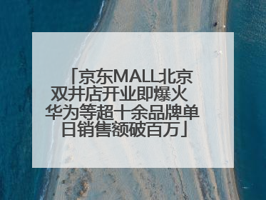 京东MALL北京双井店开业即爆火 华为等超十余品牌单日销售额破百万