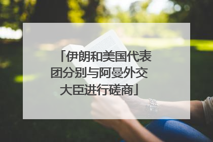 伊朗和美国代表团分别与阿曼外交大臣进行磋商