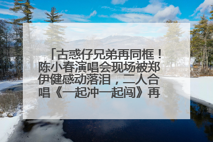 古惑仔兄弟再同框！陈小春演唱会现场被郑伊健感动落泪，二人合唱《一起冲一起闯》再现青春回忆