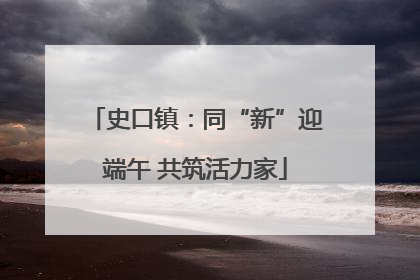 史口镇：同“新”迎端午 共筑活力家