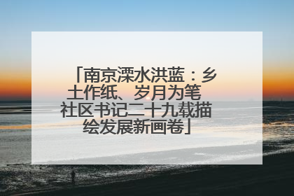 南京溧水洪蓝：乡土作纸、岁月为笔 社区书记二十九载描绘发展新画卷