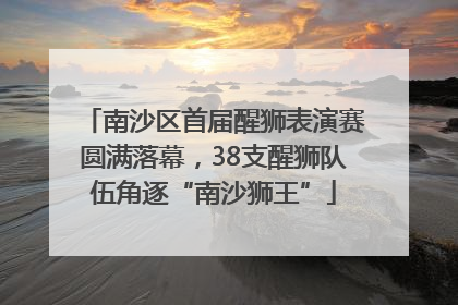 南沙区首届醒狮表演赛圆满落幕，38支醒狮队伍角逐“南沙狮王”