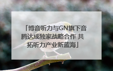 博音听力与GN旗下音腾达成独家战略合作 共拓听力产业新蓝海