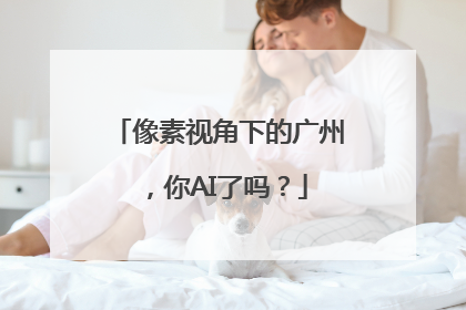 像素视角下的广州，你AI了吗？
