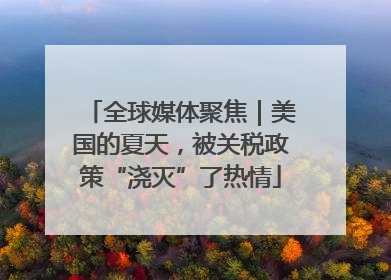 全球媒体聚焦｜美国的夏天，被关税政策“浇灭”了热情