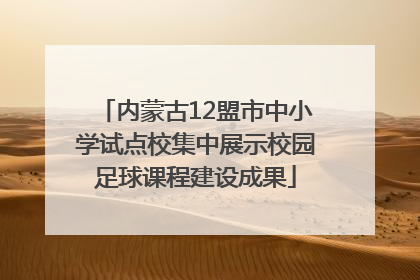 内蒙古12盟市中小学试点校集中展示校园足球课程建设成果