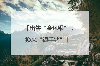 出售“金包银”，换来“银手铐”