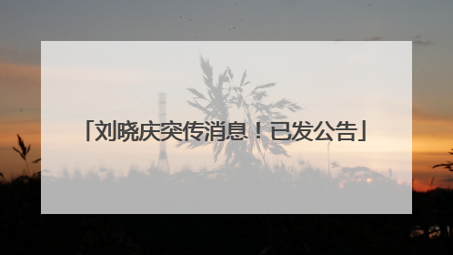 刘晓庆突传消息！已发公告