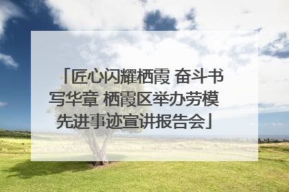 匠心闪耀栖霞 奋斗书写华章 栖霞区举办劳模先进事迹宣讲报告会