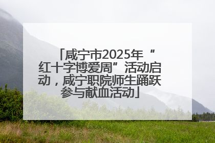 咸宁市2025年“红十字博爱周”活动启动，咸宁职院师生踊跃参与献血活动