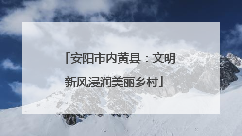 安阳市内黄县：文明新风浸润美丽乡村