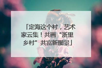 定海这个村，艺术家云集！共画“浙里乡村”共富新图景