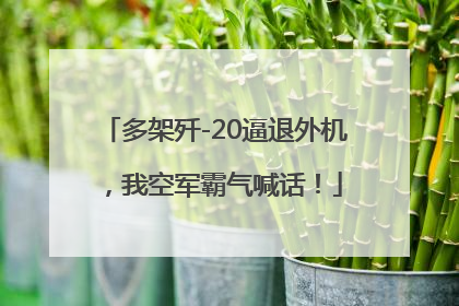 多架歼-20逼退外机，我空军霸气喊话！