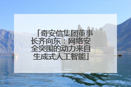 奇安信集团董事长齐向东：网络安全突围的动力来自生成式人工智能