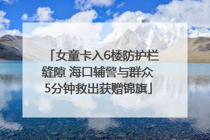 女童卡入6楼防护栏缝隙 海口辅警与群众5分钟救出获赠锦旗