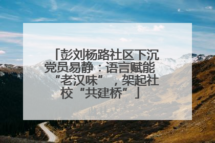 彭刘杨路社区下沉党员易静：语言赋能“老汉味”，架起社校“共建桥”