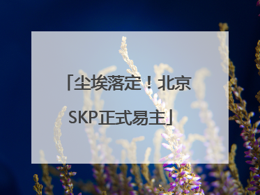 尘埃落定！北京SKP正式易主