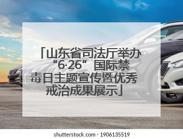 山东省司法厅举办“6·26”国际禁毒日主题宣传暨优秀戒治成果展示
