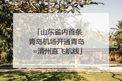 山东省内首条 青岛机场开通青岛=清州直飞航线